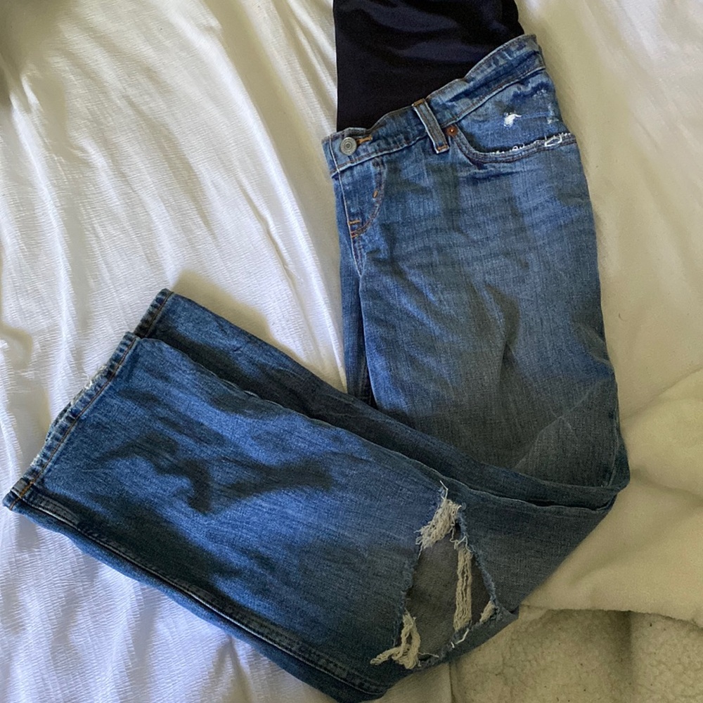 Abercrombie and Fitch Maternity Ankle Cut Jeans